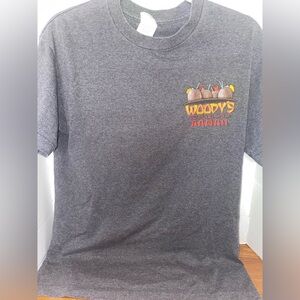 Vintage 90s Woodys Cocktail Hut Hawaii Double Side Graphic T-shirt Size Medium